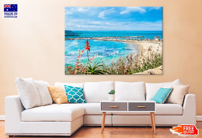 Hilton Bay Beach View Photograph Tel Aviv Print 100% Australian Made