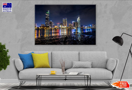 Ho Chi Minh Museum Night view from Saigon River Photograph Print 100% Australian Made