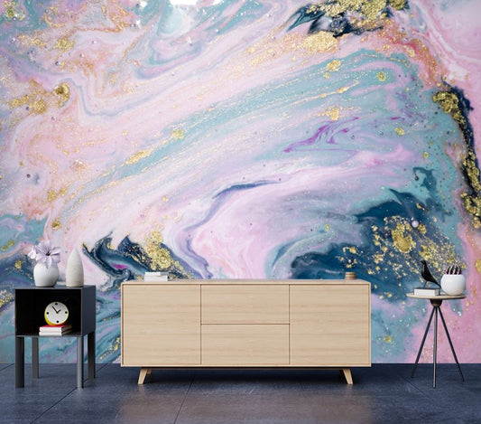 Wallpaper Murals Peel and Stick Removable Colorful Abstract Granite Design High Quality