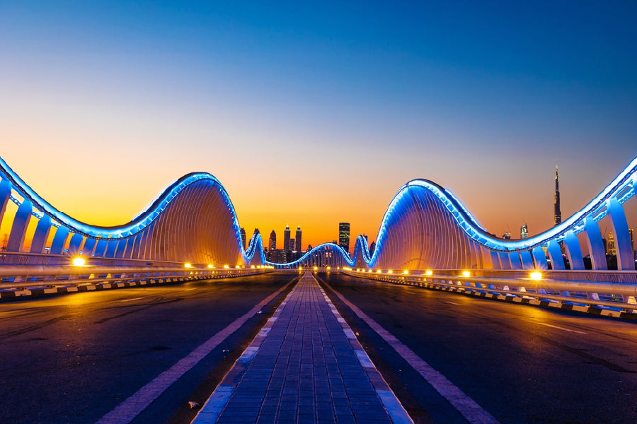 Meydan Bridge View Photograph in Dubai Print 100% Australian Made