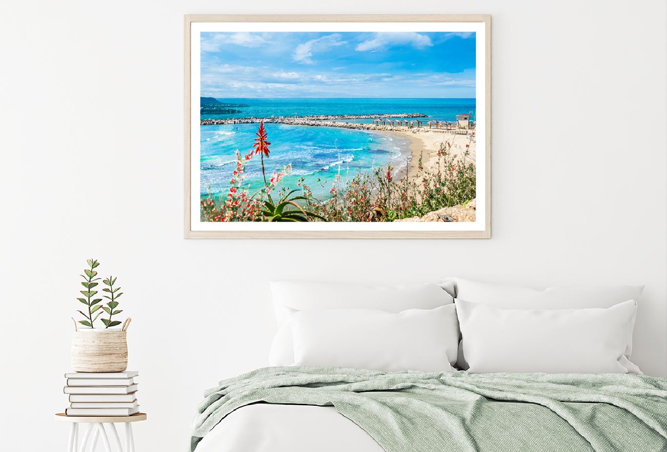Hilton Bay Beach View Tel Aviv Photograph Home Decor Premium Quality Poster Print Choose Your Sizes