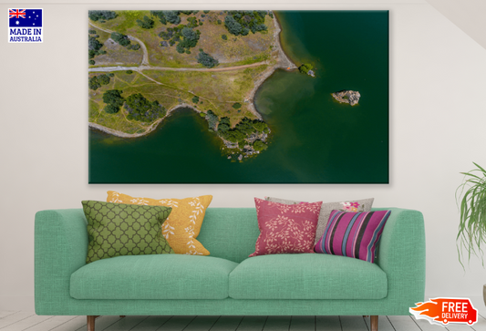 Island & Sea Aerial View Print 100% Australian Made