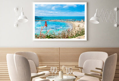 Hilton Bay Beach View Tel Aviv Photograph Home Decor Premium Quality Poster Print Choose Your Sizes