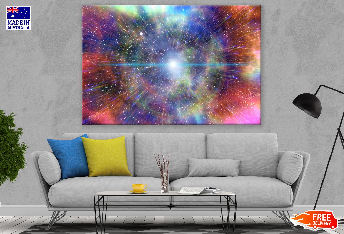 Galaxy Digital Abstract Design Print 100% Australian Made