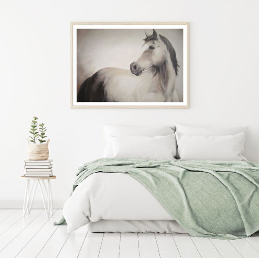 Horse Closeup Watercolor Painting Home Decor Premium Quality Poster Print Choose Your Sizes