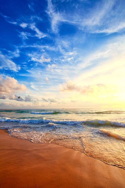 Sunflare over Tropical Beach in Thailand Print 100% Australian Made