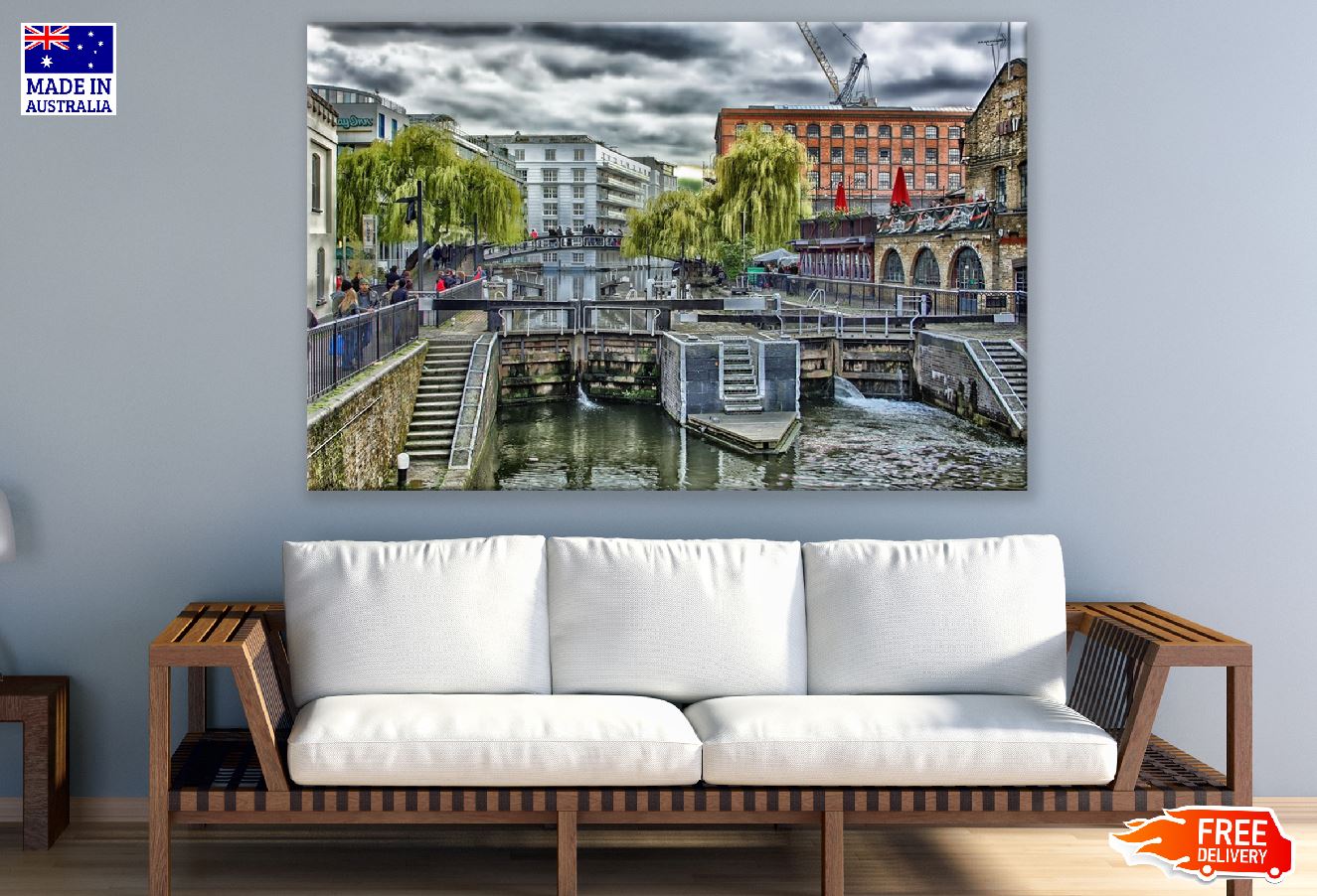 Regent's Canal in Camden Town Photograph, London Print 100% Australian Made