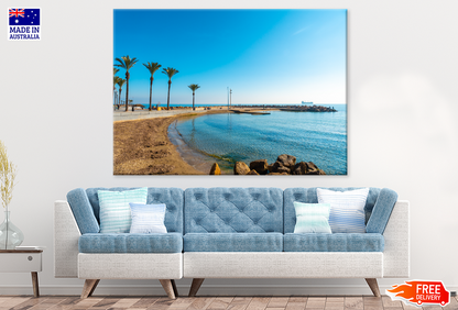 Palm Trees & Sea Sky View Photograph Print 100% Australian Made