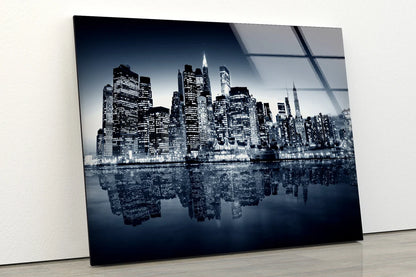 City Near Sea Photograph Acrylic Glass Print Tempered Glass Wall Art 100% Made in Australia Ready to Hang