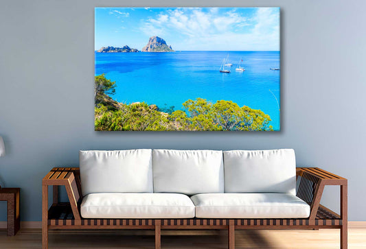 Bella Home Island in Mediterranean Sea Spain Print Canvas Ready to hang