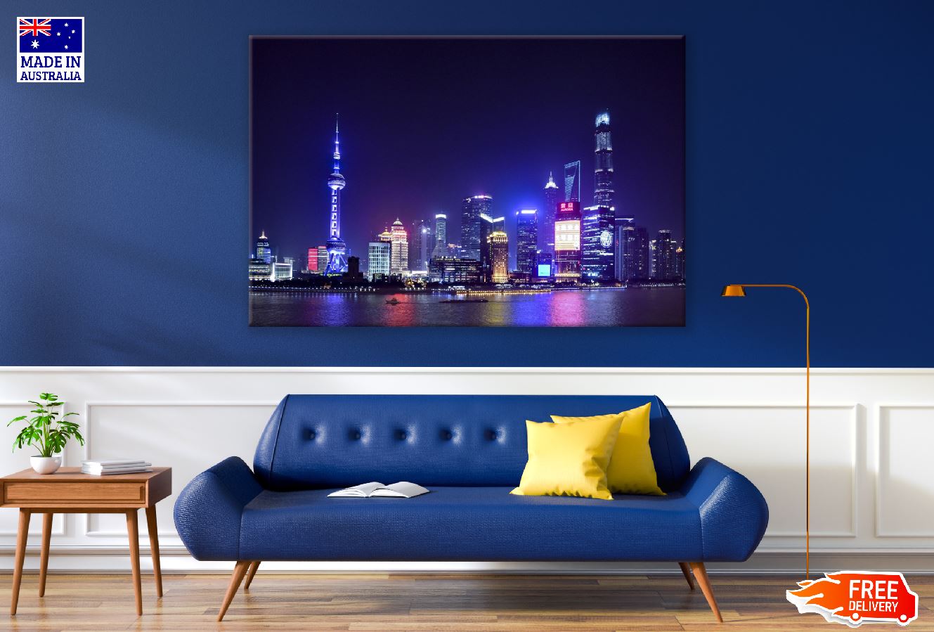Shanghai Night View Photograph Print 100% Australian Made