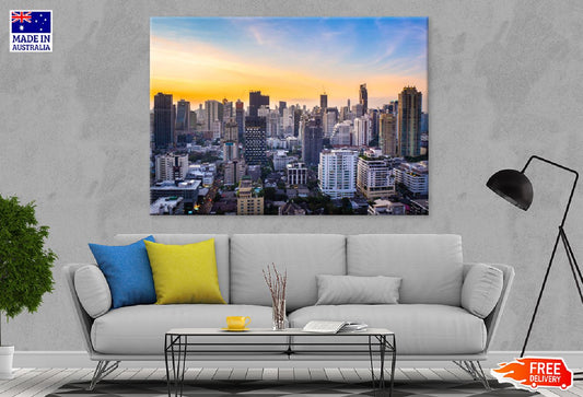 Bangkok City Sunset View Photograph Thailand Print 100% Australian Made