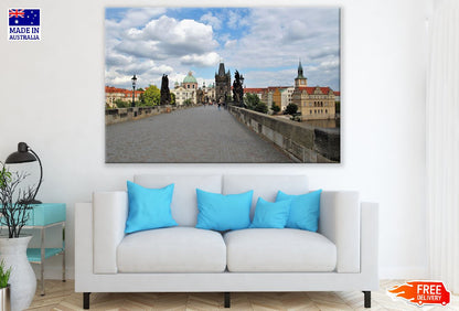 Charles Bridge & Vltava River in Prague Photograph Print 100% Australian Made
