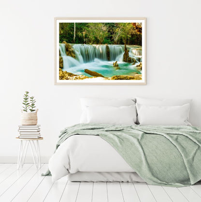 Waterfall Scenery Photograph Home Decor Premium Quality Poster Print Choose Your Sizes