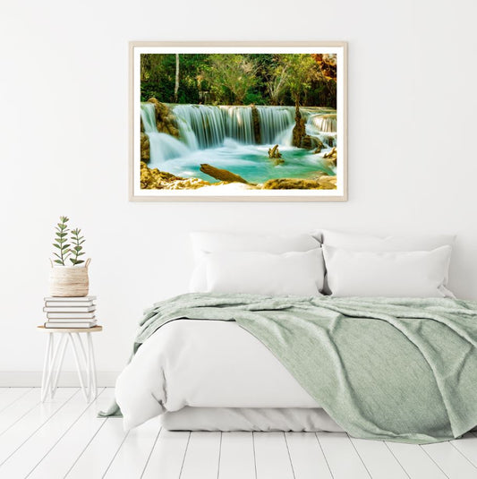 Waterfall Scenery Photograph Home Decor Premium Quality Poster Print Choose Your Sizes