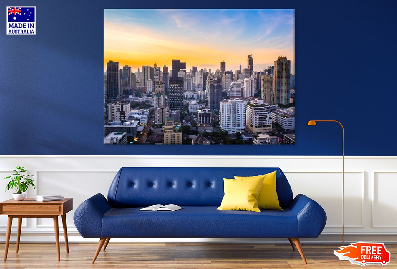 Bangkok City Sunset View Photograph Thailand Print 100% Australian Made