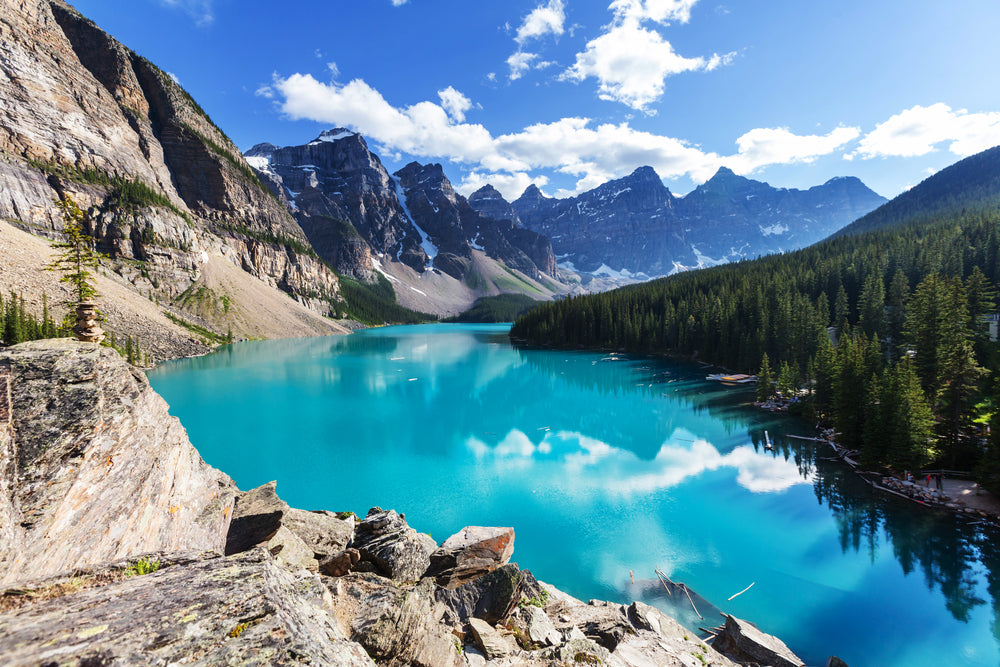 Beautiful Turquoise Waters of the Moraine Lake in Canada Photograph Print 100% Australian Made