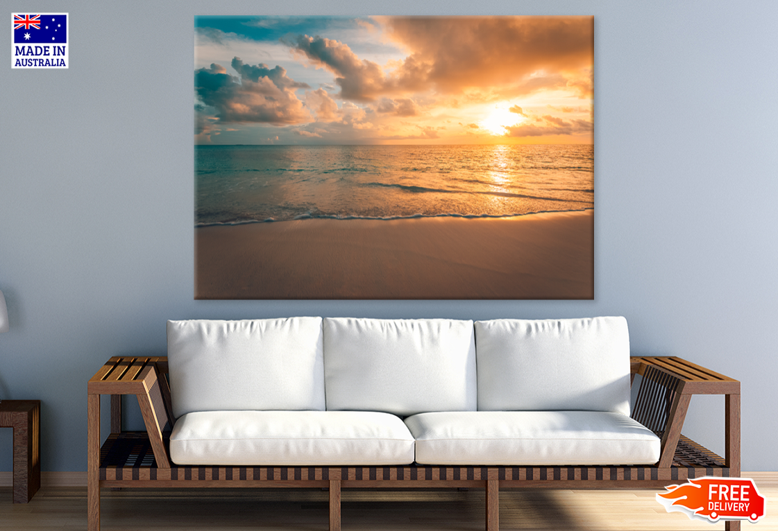Sea Sunset Scenery View Photograph Print 100% Australian Made