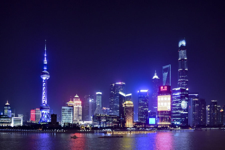 Shanghai Night View Photograph Print 100% Australian Made