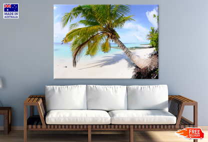 Palm Trees & Sunset Sky Scenery View Photograph Print 100% Australian Made