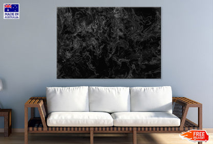 Abstract Black Grey Marble Design Print 100% Australian Made