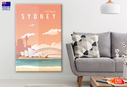 City Vector Art Print 100% Australian Made