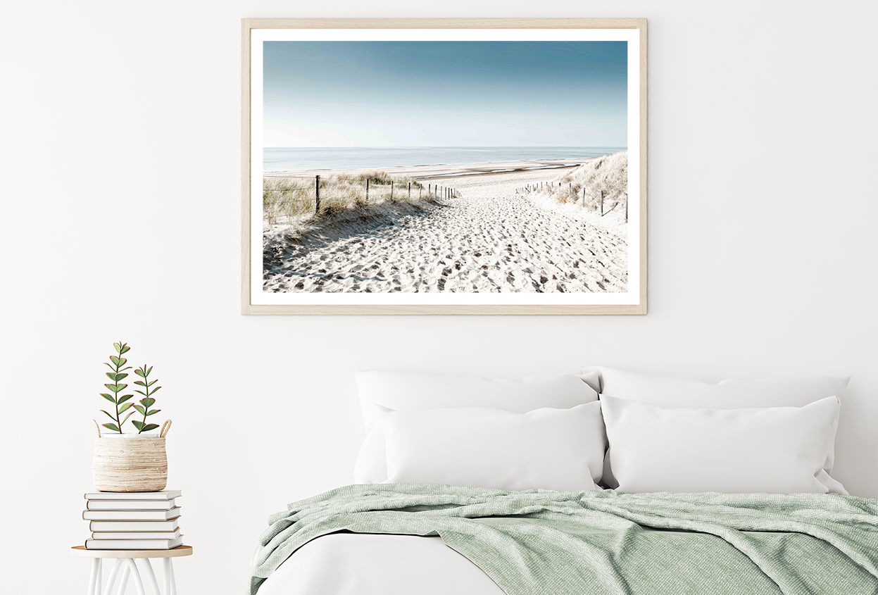 Sea Shore & Sea Skyline View Home Decor Premium Quality Poster Print Choose Your Sizes