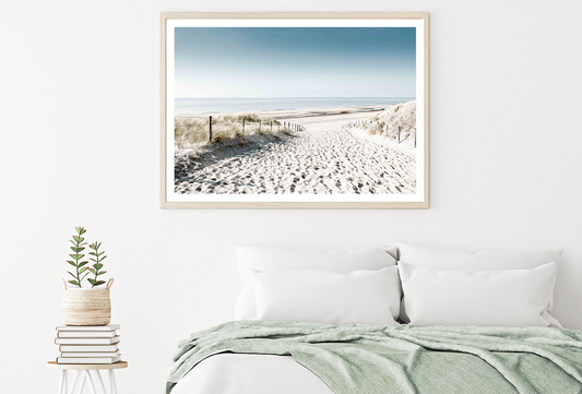 Sea Shore & Sea Skyline View Home Decor Premium Quality Poster Print Choose Your Sizes