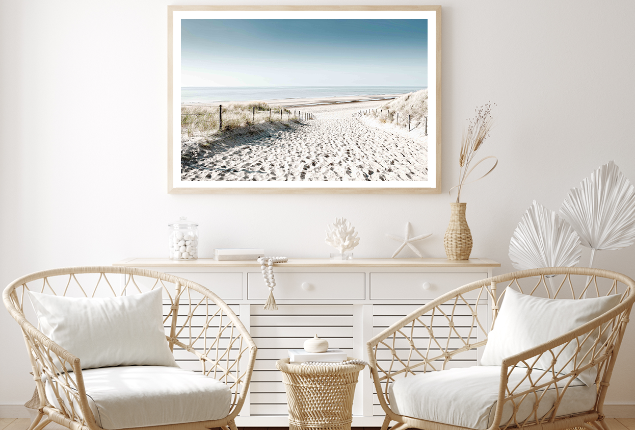 Sea Shore & Sea Skyline View Home Decor Premium Quality Poster Print Choose Your Sizes