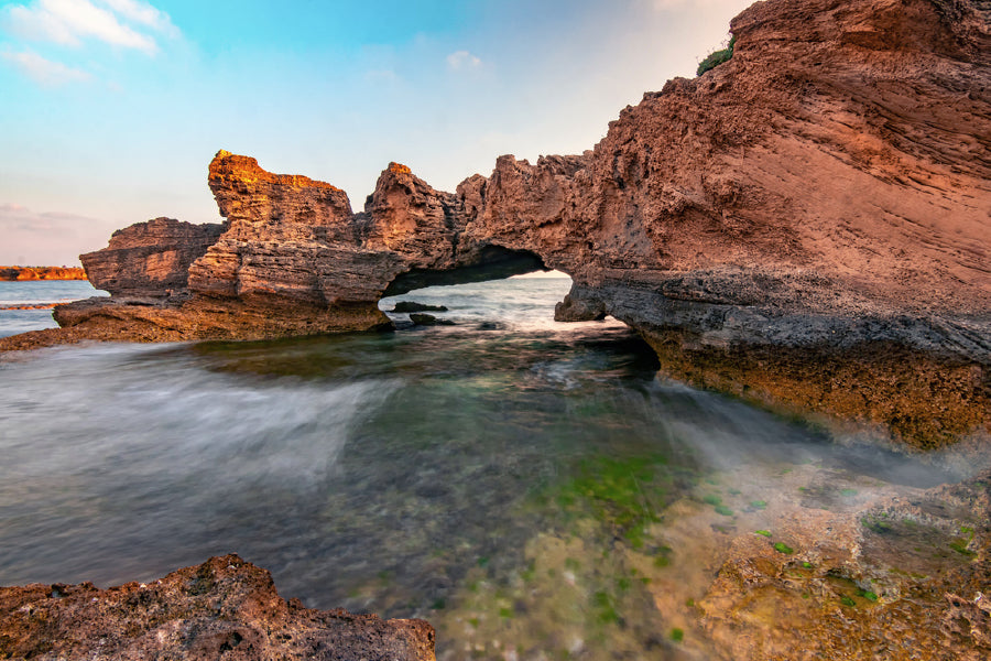 Stone Arch & Nahsholim Beach View Photograph Print 100% Australian Made