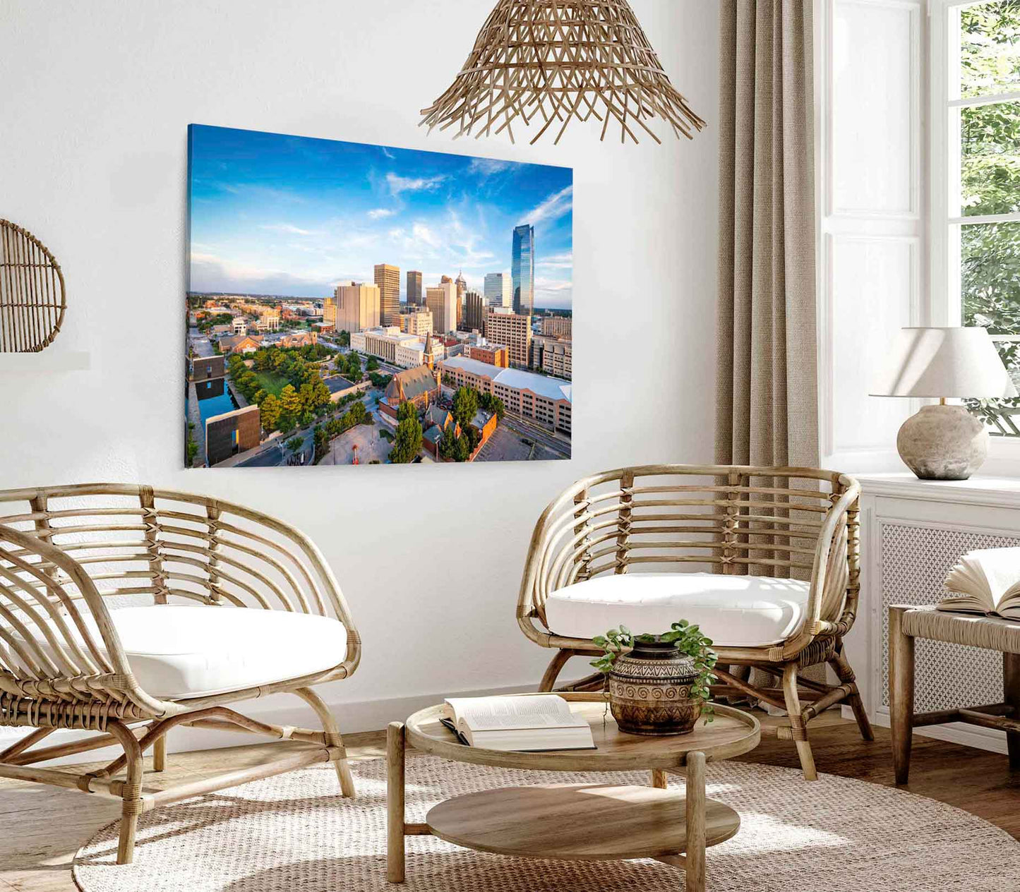 Bella Home Oklahoma City Photograph in USA Print Canvas Ready to hang