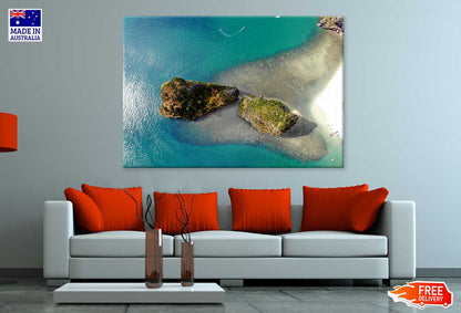 Rocky Krabi Beach Aerial View Thailand Print 100% Australian Made