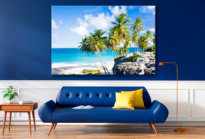 Bella Home Bottom Bay & Barbados Caribbean Print Canvas Ready to hang