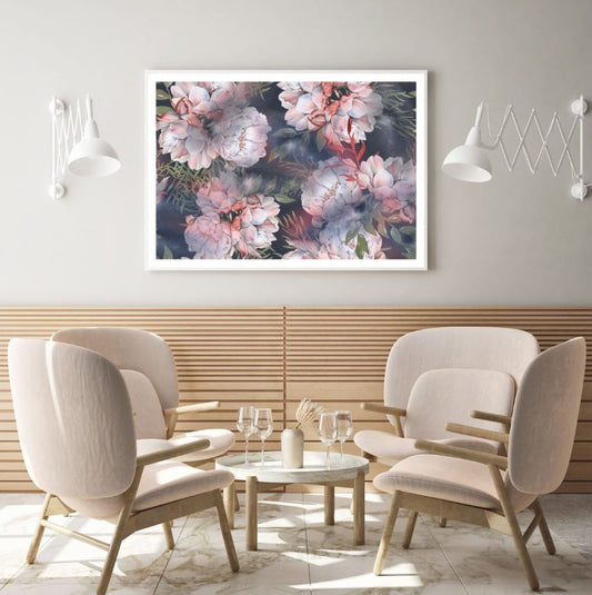 Colorful Flowers Watercolor Paint Home Decor Premium Quality Poster Print Choose Your Sizes