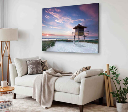 Bella Home Australian Sea With Lifeguard Print Canvas Ready to hang