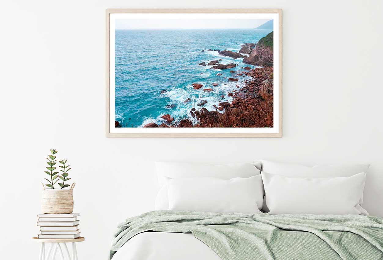 Beach Shenzhen Shore & Blue Sky View Photograph Home Decor Premium Quality Poster Print Choose Your Sizes