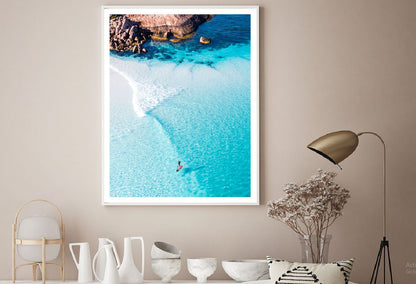 Paddle Board at Whartons Beach Photograph Home Decor Premium Quality Poster Print Choose Your Sizes