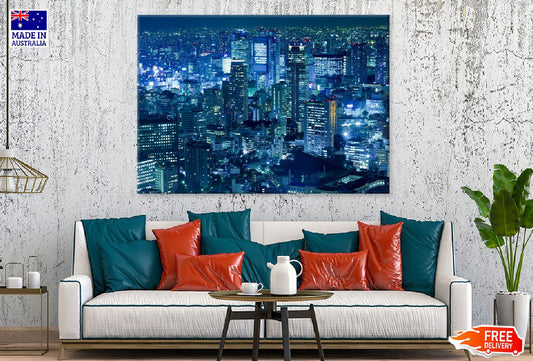 Tokyo Japan Dense City Skyline Photograph Print 100% Australian Made