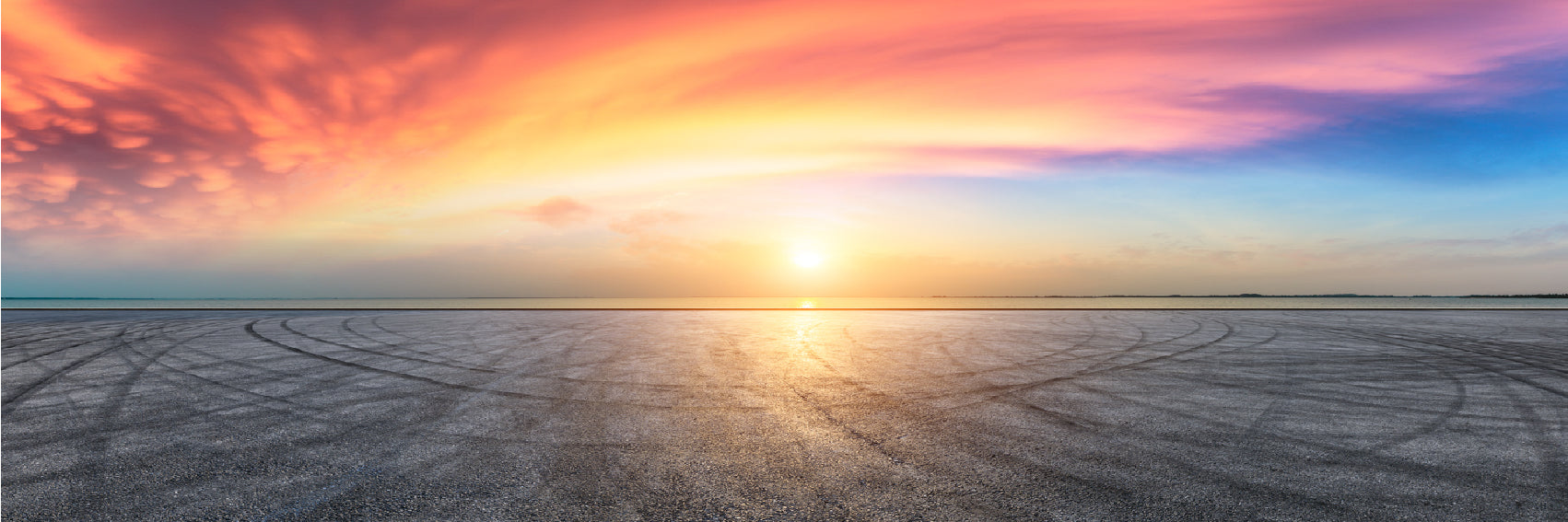 Panoramic Canvas Sea Sunset Scenery High Quality 100% Australian Made Wall Canvas Print Ready to Hang