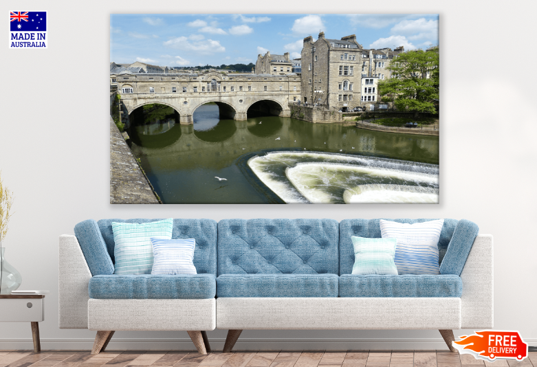 Pulteney Bridge Over River Print 100% Australian Made