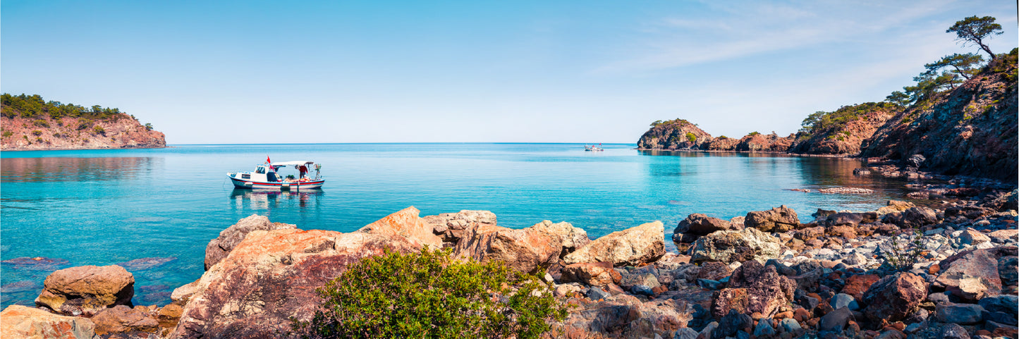 Panoramic Canvas Splendid Seascape View Photograph High Quality 100% Australian Made Wall Canvas Print Ready to Hang
