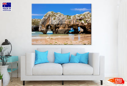 Rocks on Cuevas del Mar Beach Photograph Print 100% Australian Made