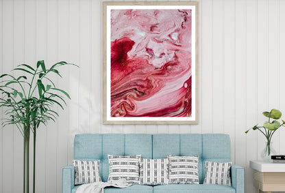 Red Pink Acrylic Abstract Design Home Decor Premium Quality Poster Print Choose Your Sizes