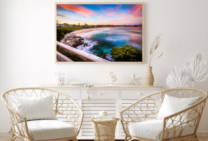 Sunset at Bondi Beach Photograph Sydney Home Decor Premium Quality Poster Print Choose Your Sizes