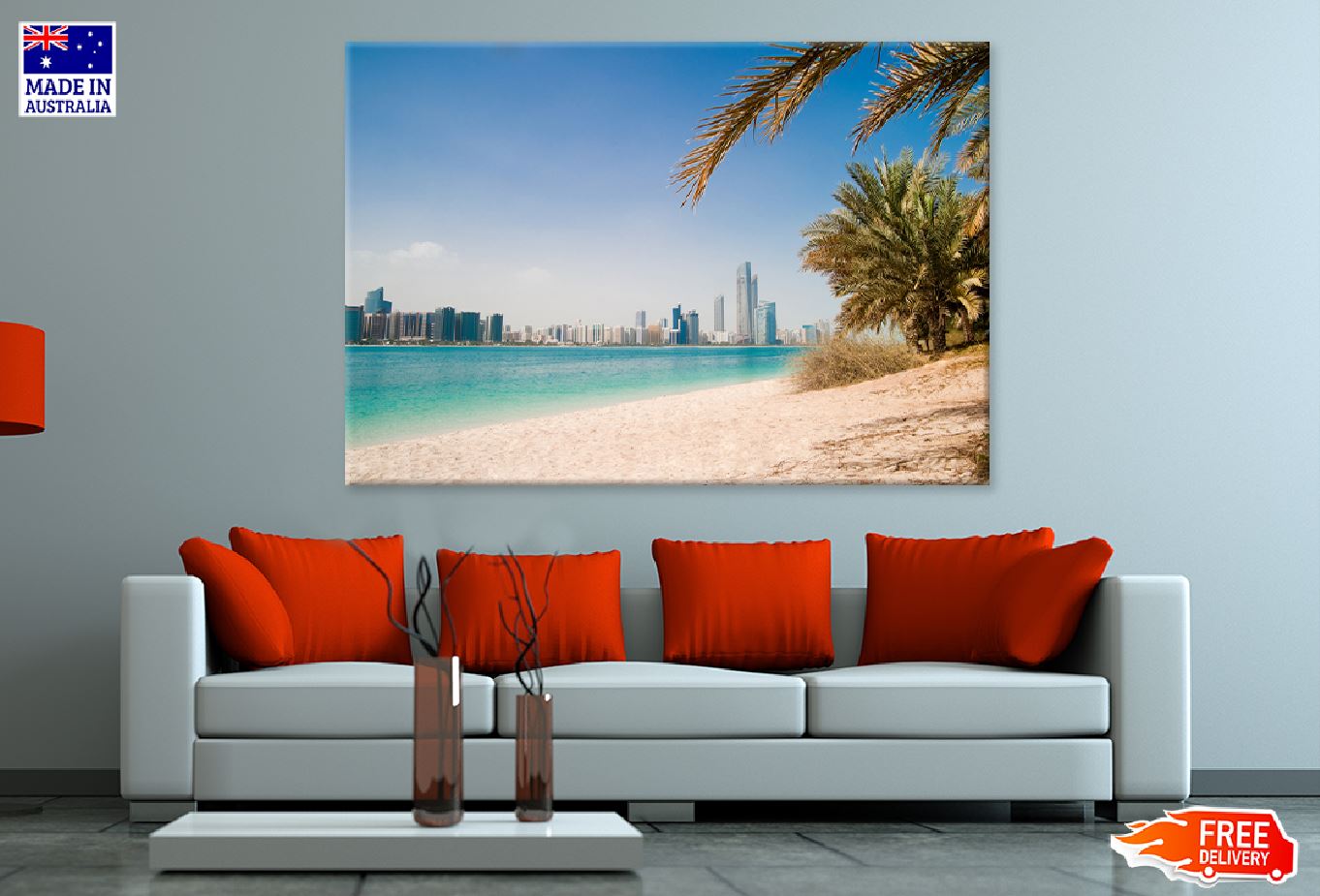 Metropolis on Gulf Coast Photograph in UAE Print 100% Australian Made