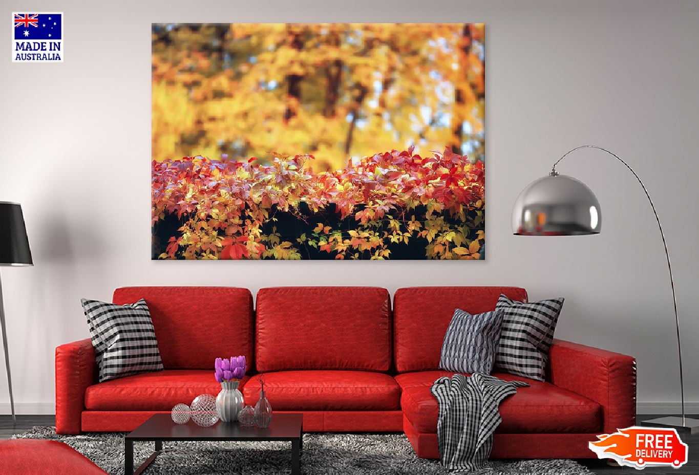 Autumn Leaves Closeup Photograph Print 100% Australian Made