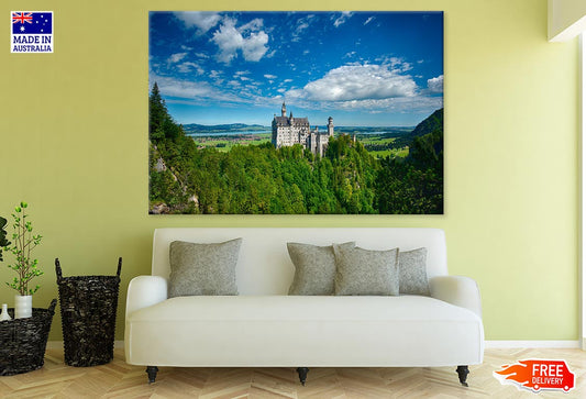 Castle On Mountain Scenery Photograph Print 100% Australian Made