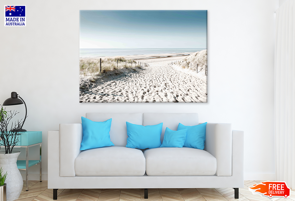 Sea Shore & Sea Skyline View Print 100% Australian Made