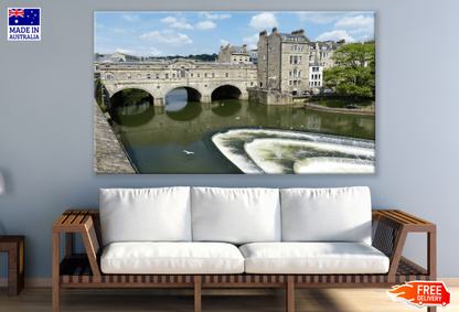 Pulteney Bridge Over River Print 100% Australian Made