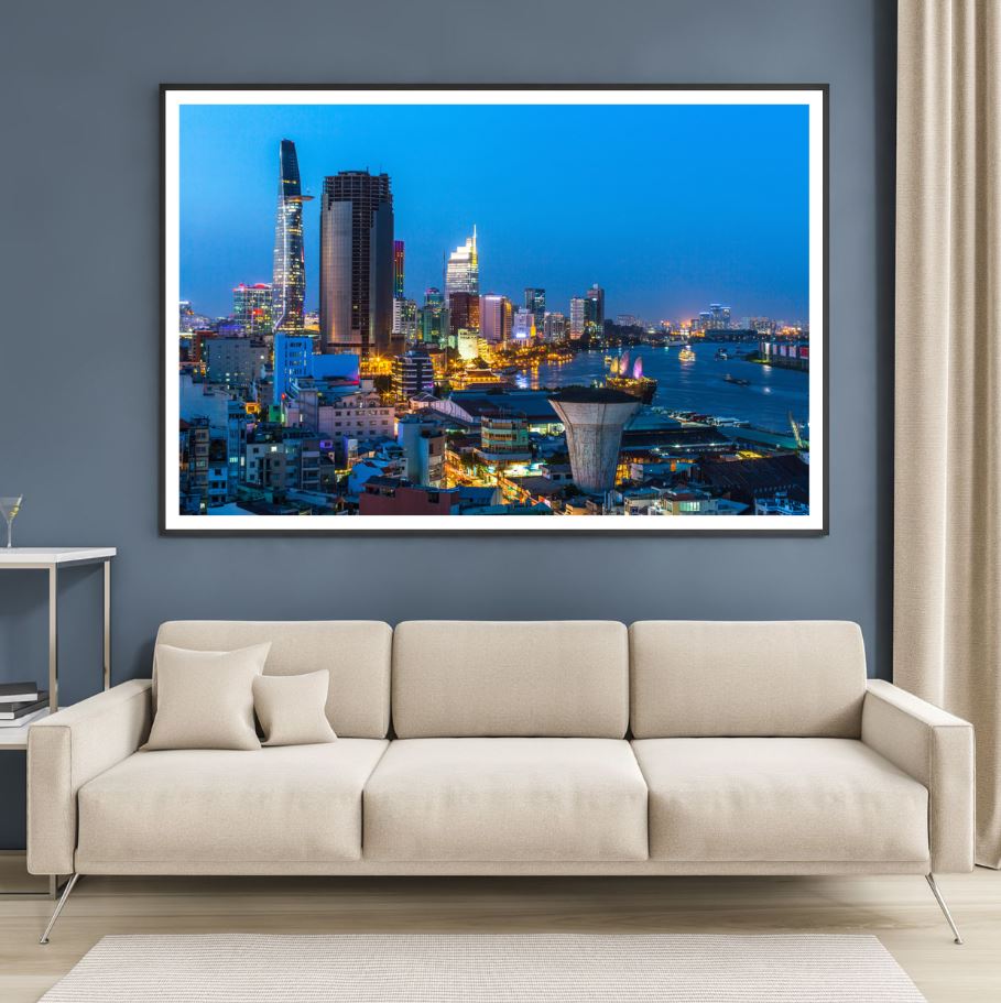 City Night Scenery Photograph Home Decor Premium Quality Poster Print Choose Your Sizes